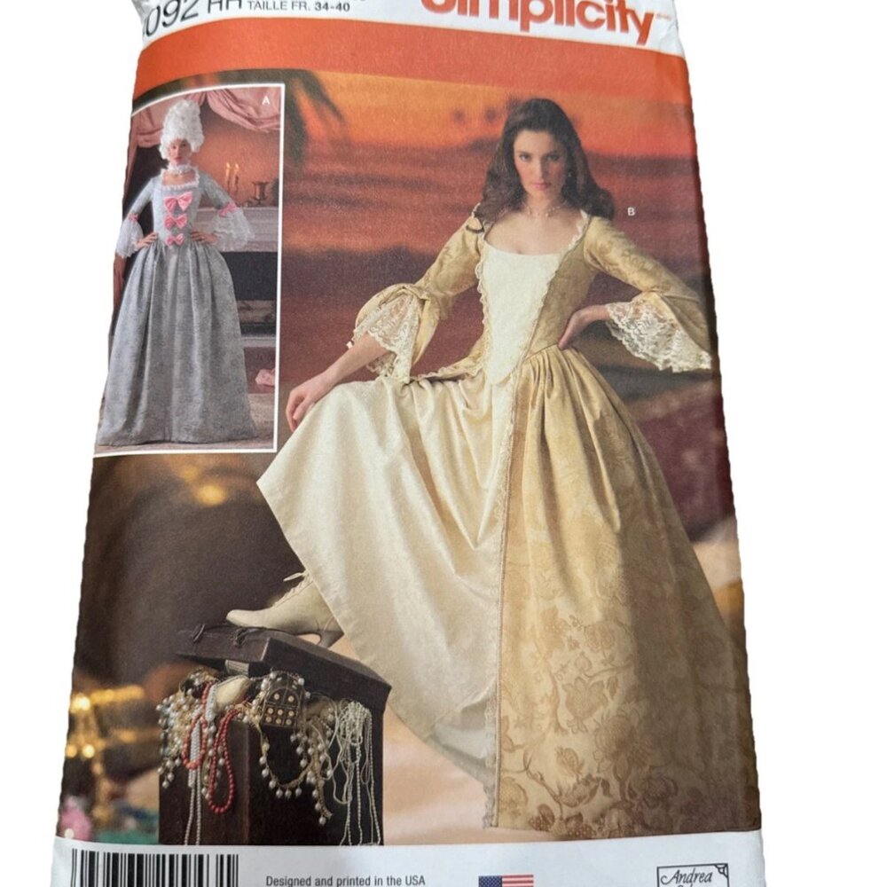 Elizabethan Renaissance Victorian Simplicity 4092 Costume Pattern‎ 6 8 10 12 New